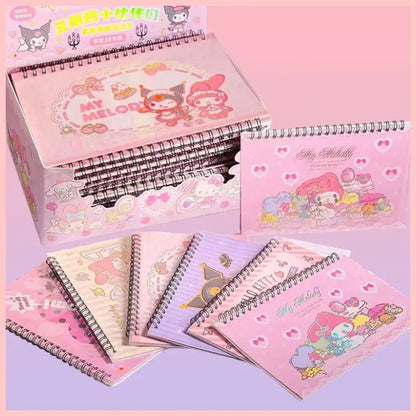 Libreta Anillada con 10 Láminas de Stickers “Sanrio”