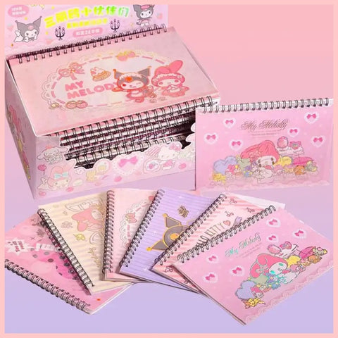 Libreta Anillada con 10 Láminas de Stickers “Sanrio”