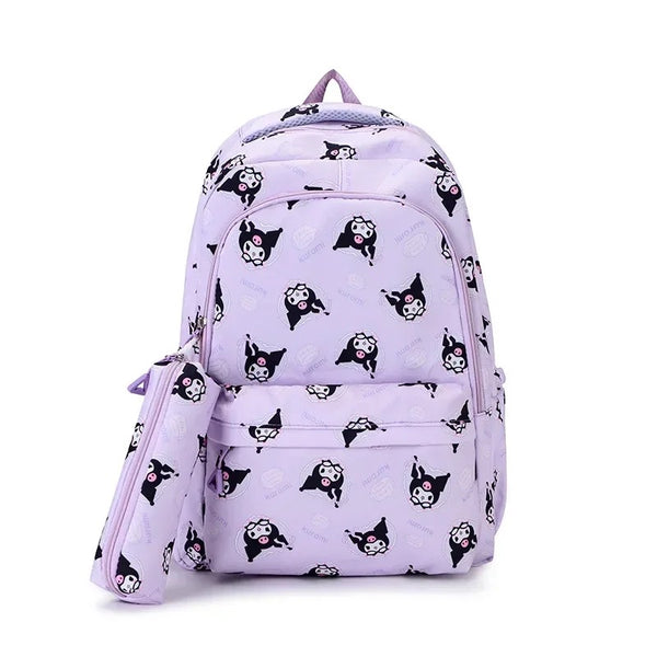 Mochila Impermeable + Estuche “Sanrio”. 45x31x13Cms