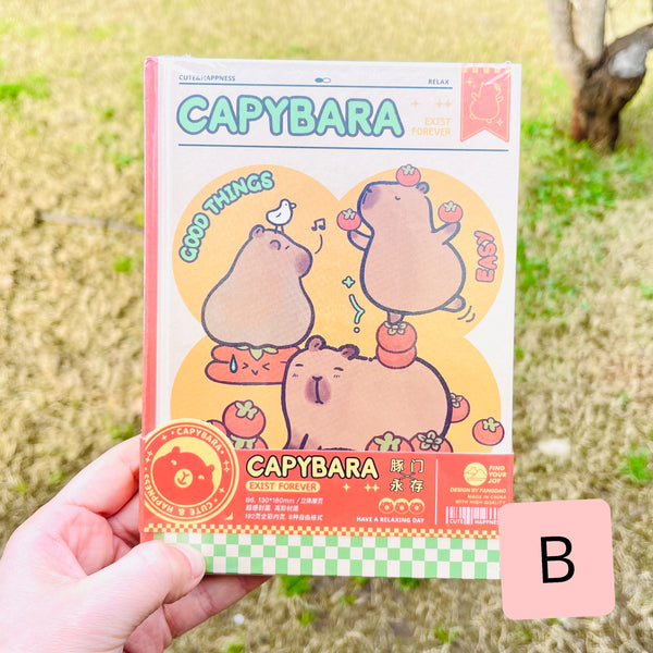 Libreta Tapa dura “Capybara”. 192 Hojas 18x13Cms