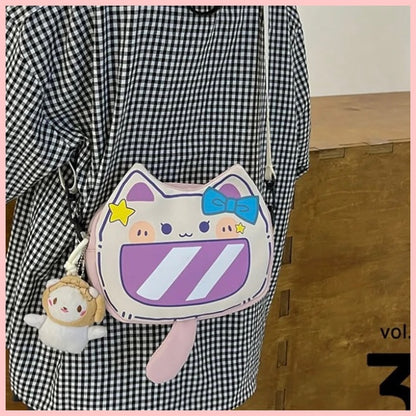 Cartera “Gatito” + Llavero. 23x18x6Cms