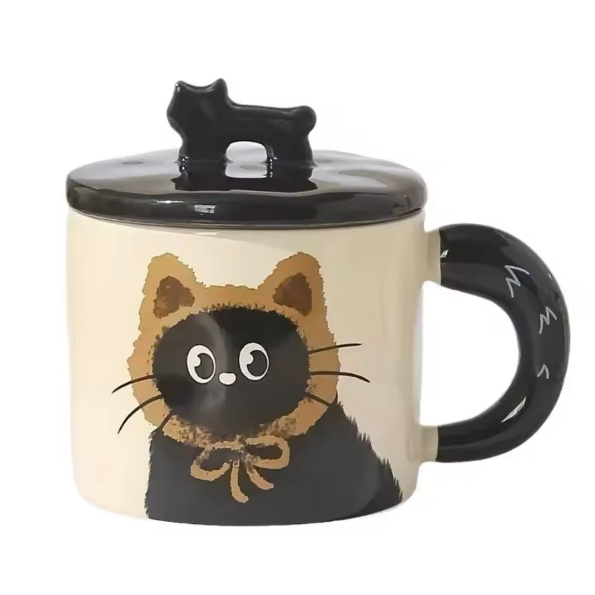 Taza + Tapa “Gatito Gorro”. 360ml