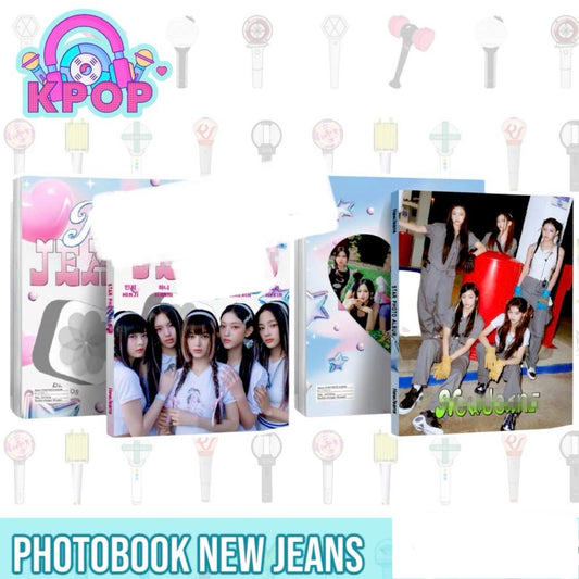 Photobook “New Jeans” + 4 PhotoCards + Lámina de Stickers. 40 Páginas 29x21Cms