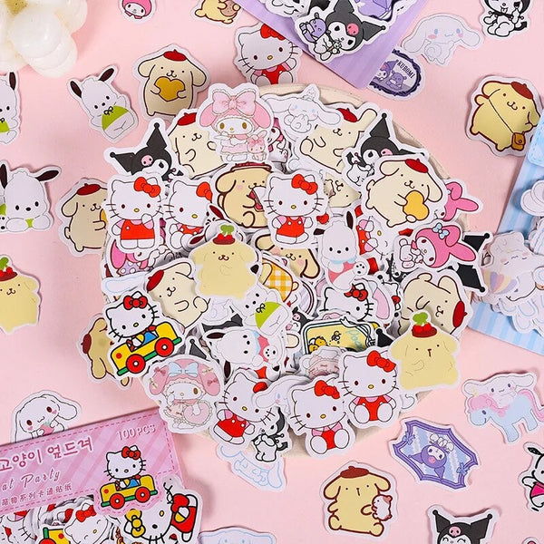 Set 100 Stickers “Sanrio” de