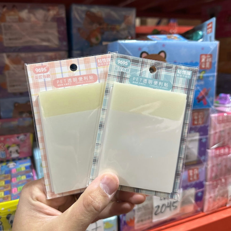 Post It Transparente (50U), Tono Blanco