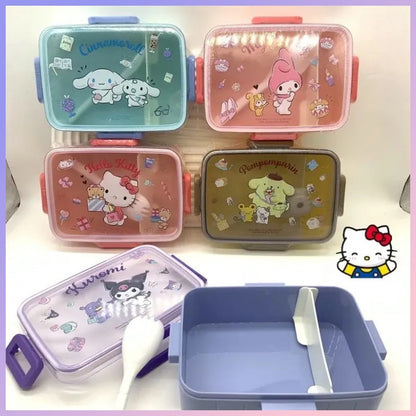 Lunch Box + Tenedor “Sanrio”. 23x15x6Cms