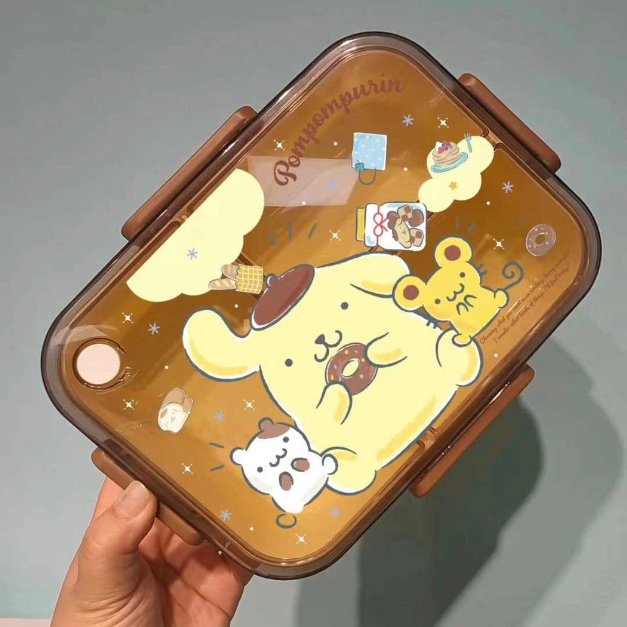 Lunch Box + Tenedor “Sanrio”. 23x15x6Cms