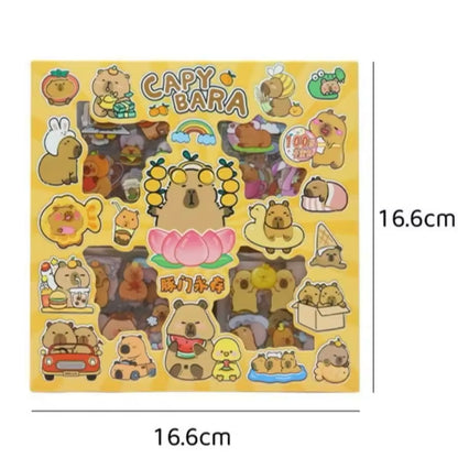 Set 100 Láminas de Stickers “Capybara”