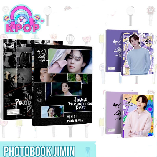 Photobook “Jimin BTS” + 4 PhotoCards + Lámina de Stickers. 40 Páginas 29x21Cms