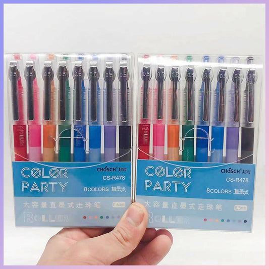 Set 8 Lápices Tinta Gel. 0,5mm