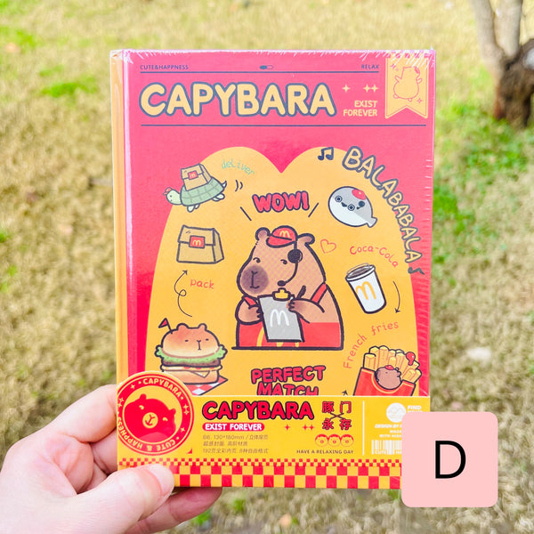 Libreta Tapa dura “Capybara”. 192 Hojas 18x13Cms