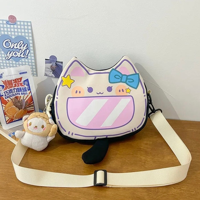 Cartera “Gatito” + Llavero. 23x18x6Cms