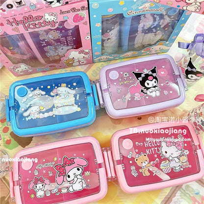 Set de LunchBox + Cubiertos “Sanrio”.