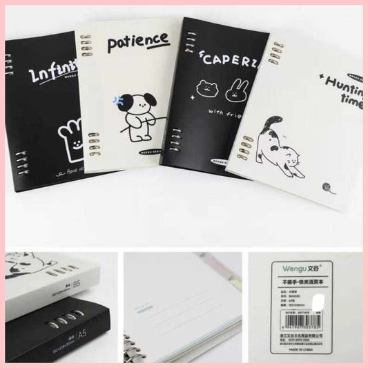 Cuaderno Binder Anillos Metálicos. Tamaño B5, 60 Hojas.