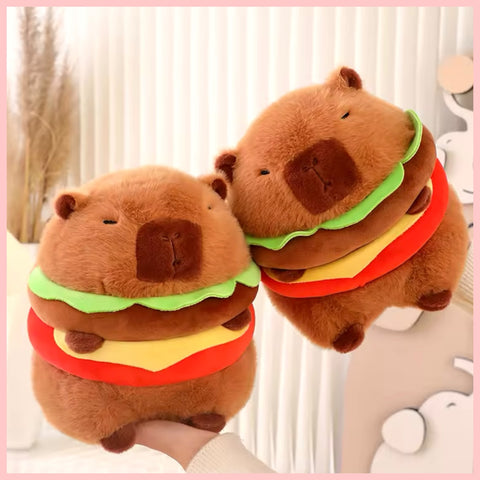 Peluche “Capybara Hamburguesas”. 20Cms