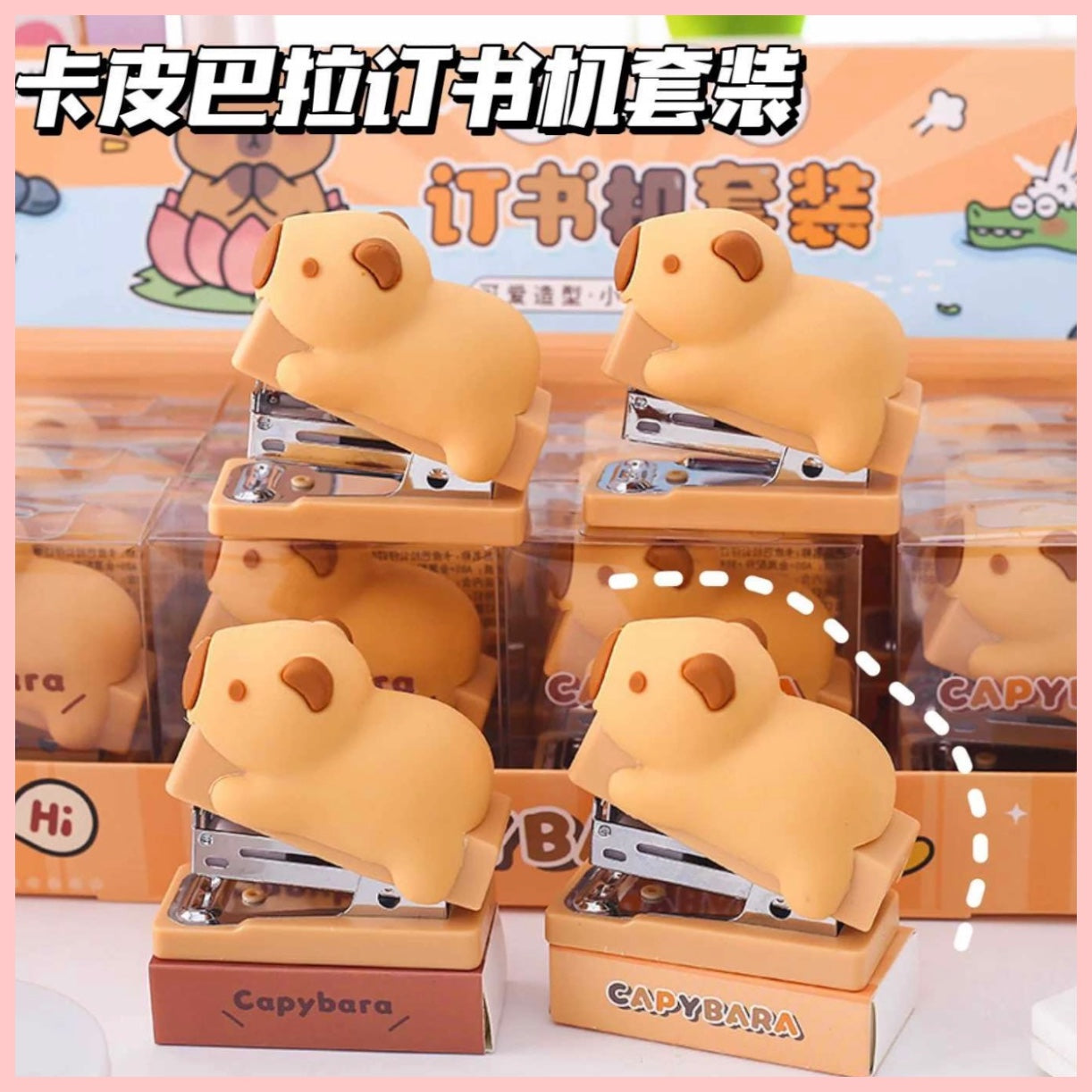 Mini Corchetera + corchetes “Capybara”