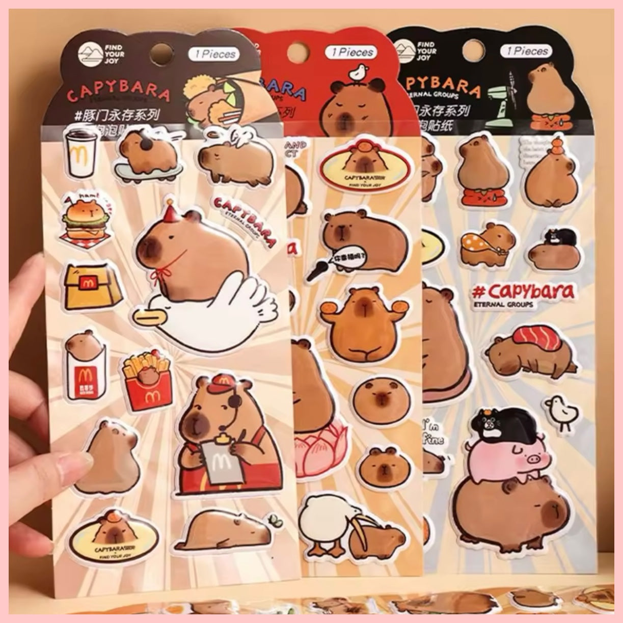 Sticker con Relieve “Capybara”