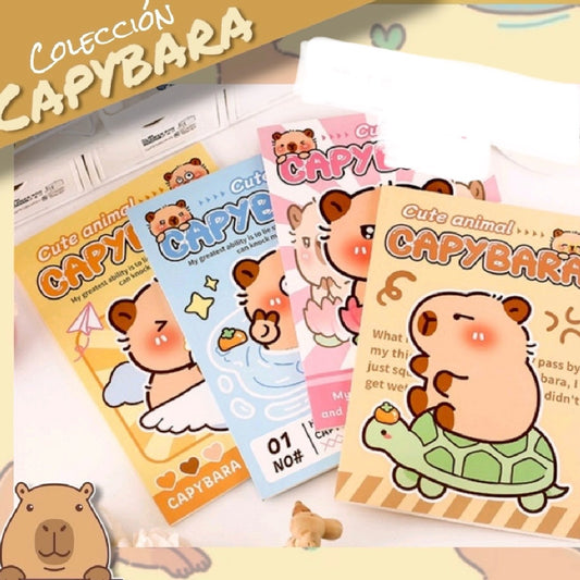 Cuaderno Capybara. Hojas a líneas tamaño B5