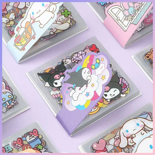 Set 20 Láminas de Stickers “Sanrio”. 8x8Cms