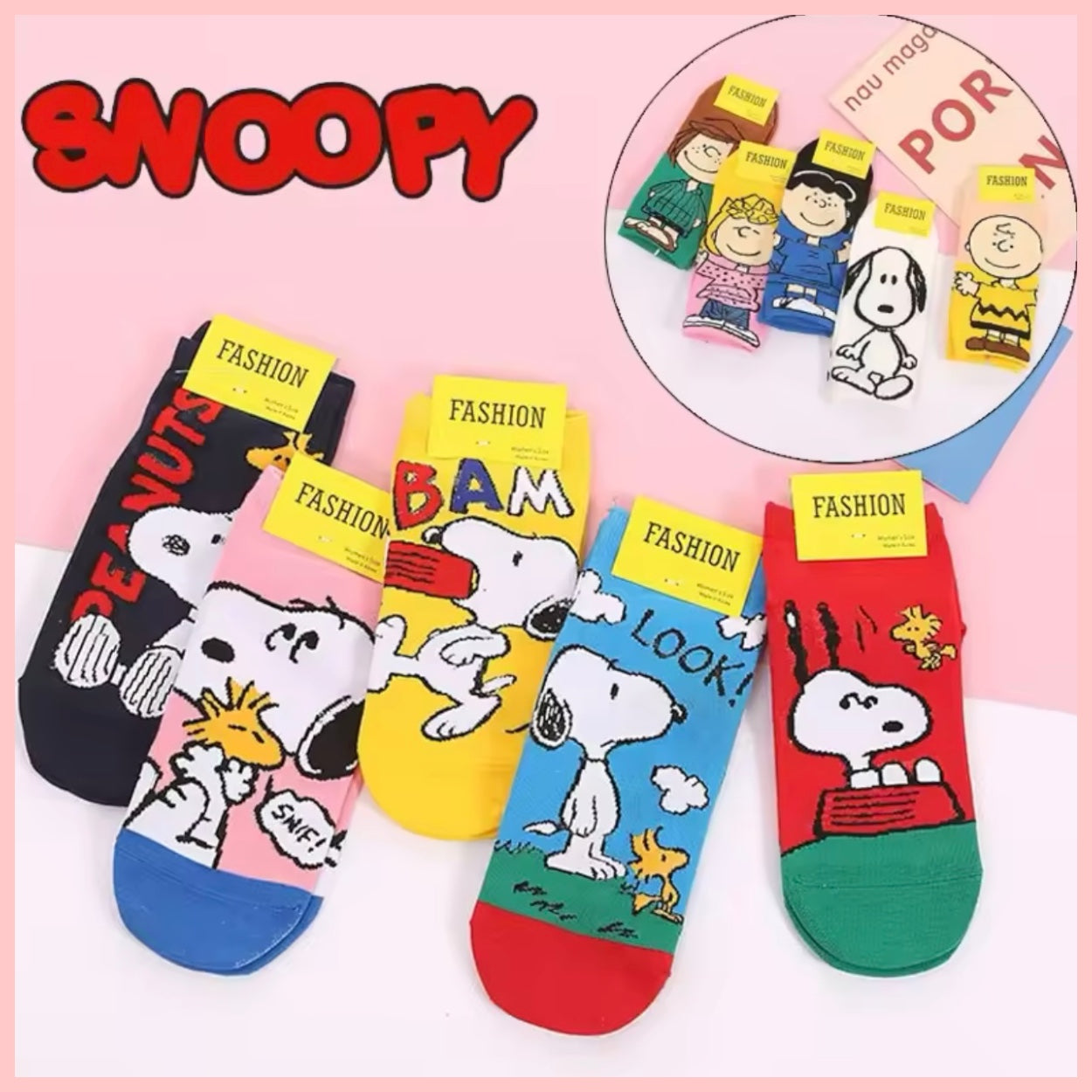 Calcetín “Snoopy”. Talla Standard 35-41