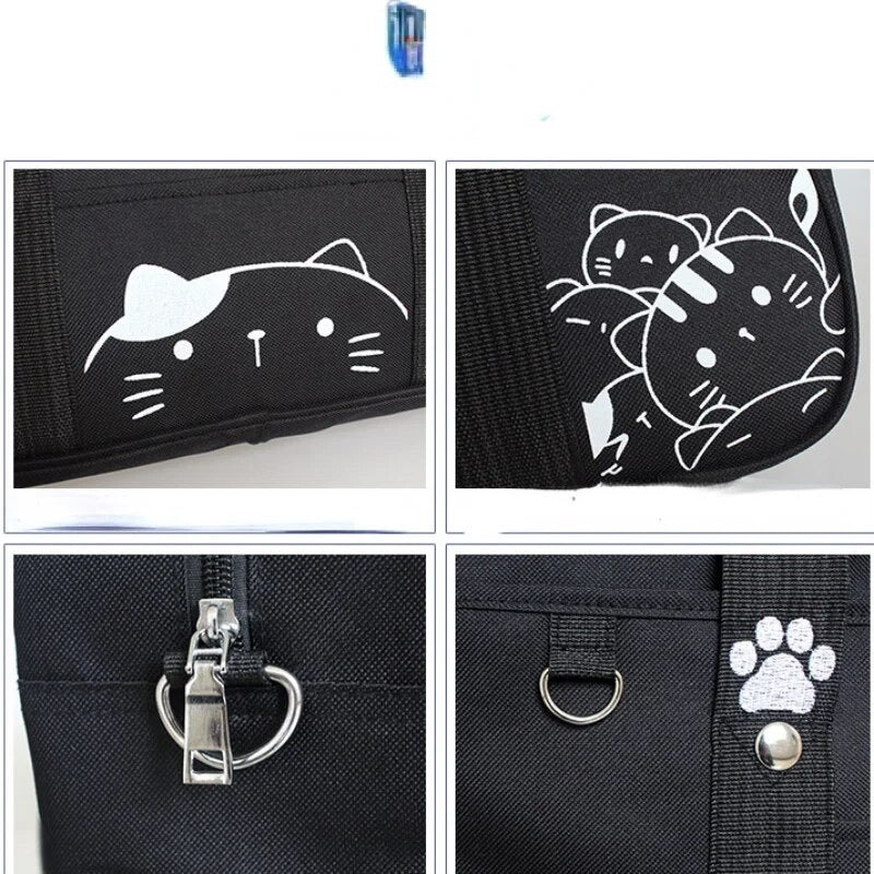 Bolso Estilo Harajuku + Llavero “Gatitos”. 40x25x12Cms