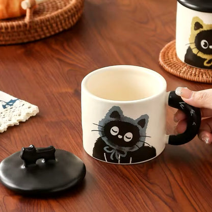 Taza + Tapa “Gatito Gorro”. 360ml