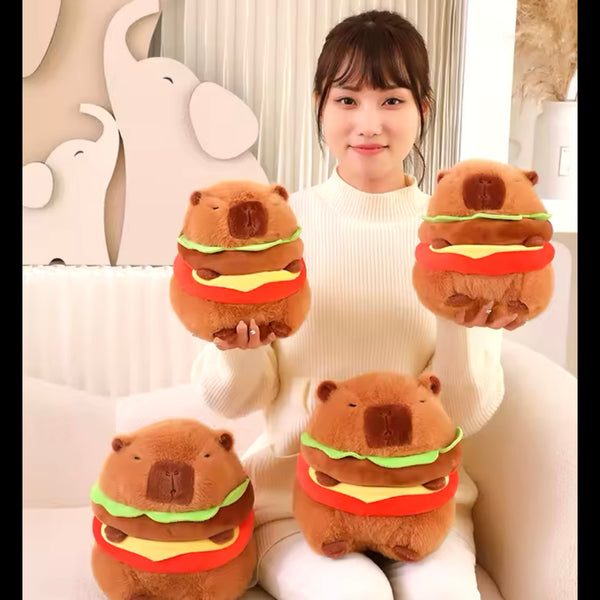 Peluche “Capybara Hamburguesas”. 20Cms