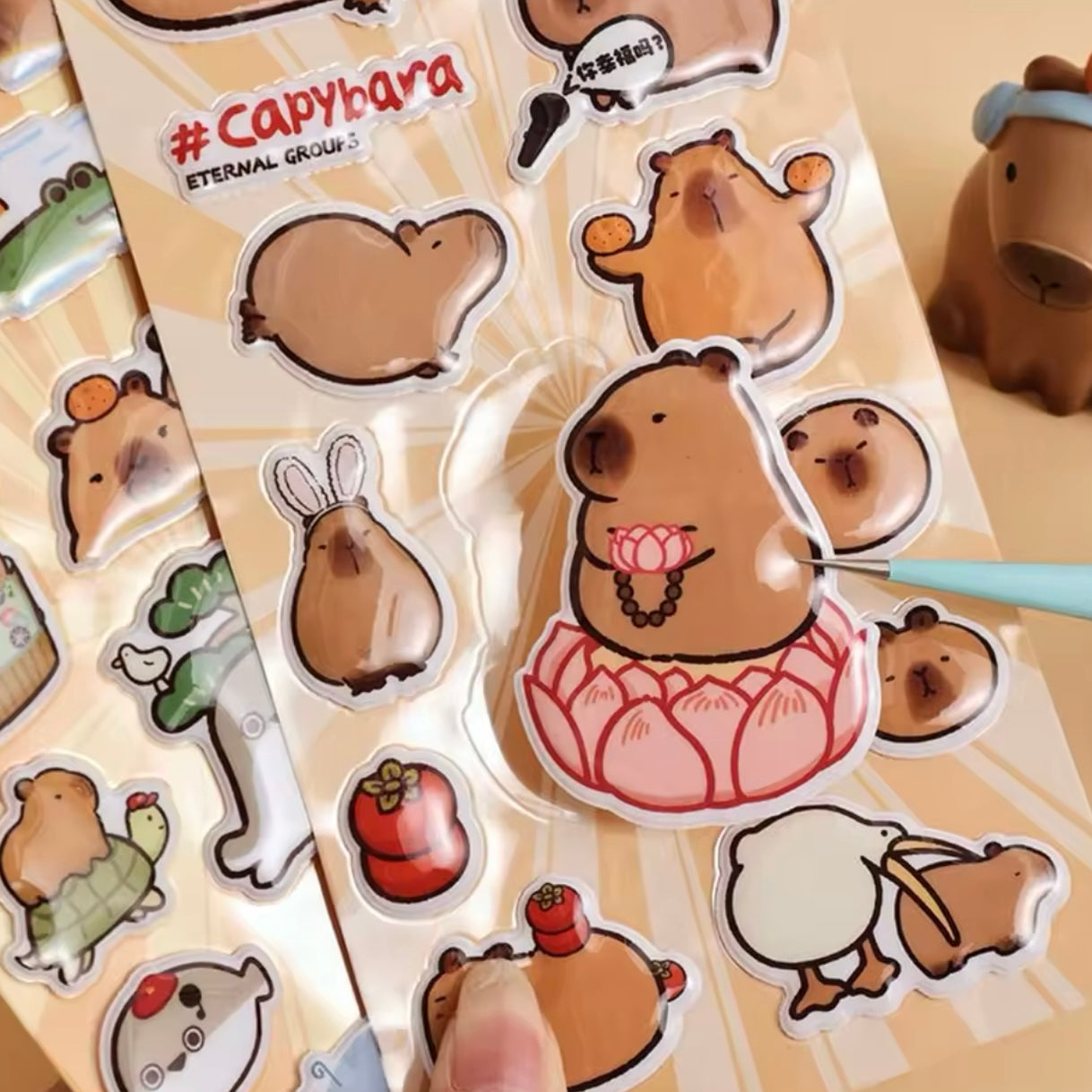 Sticker con Relieve “Capybara”