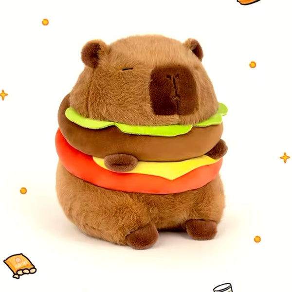 Peluche “Capybara Hamburguesas”. 20Cms