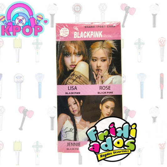 Set 30 PostCards + 30 LomoCards + Stickers “Black Pink”