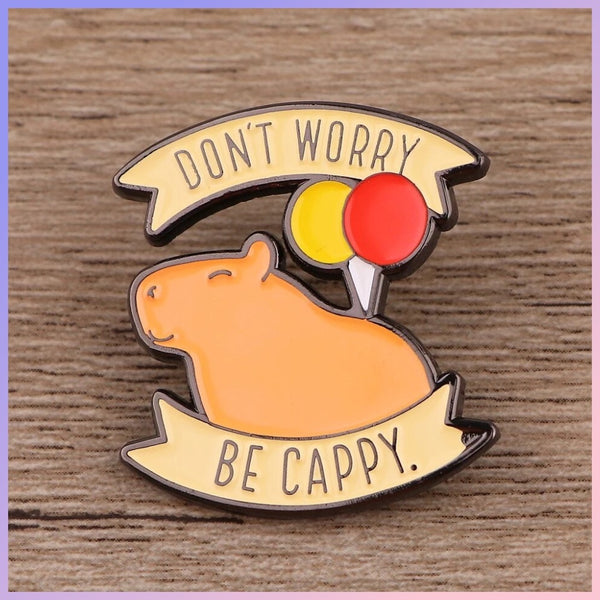 Pin Capybara “Don’t Worry Be Cappy”