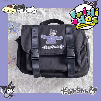 Mochila-Bolso “Sanrio” + 2 Pins + Llavero. 38x17x10Cms