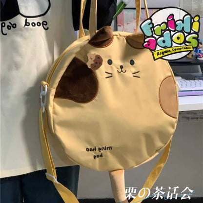 Bolso “Gatito” + Llavero + Pin. 36x36x9Cms