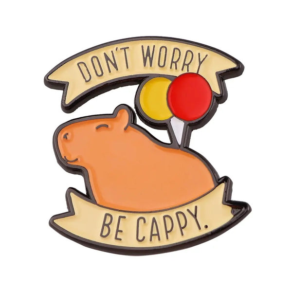 Pin Capybara “Don’t Worry Be Cappy”