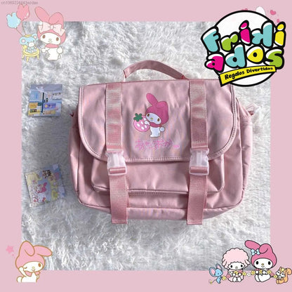 Mochila-Bolso “Sanrio” + 2 Pins + Llavero. 38x17x10Cms