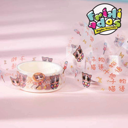 Set 10 Washi Tape “Estilo Gatitos 🐱”