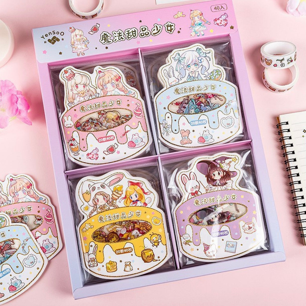 Set 40 stickers “Kawaii”