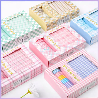 Set 6 Washi Tape y 6 Stickers Decorativos.