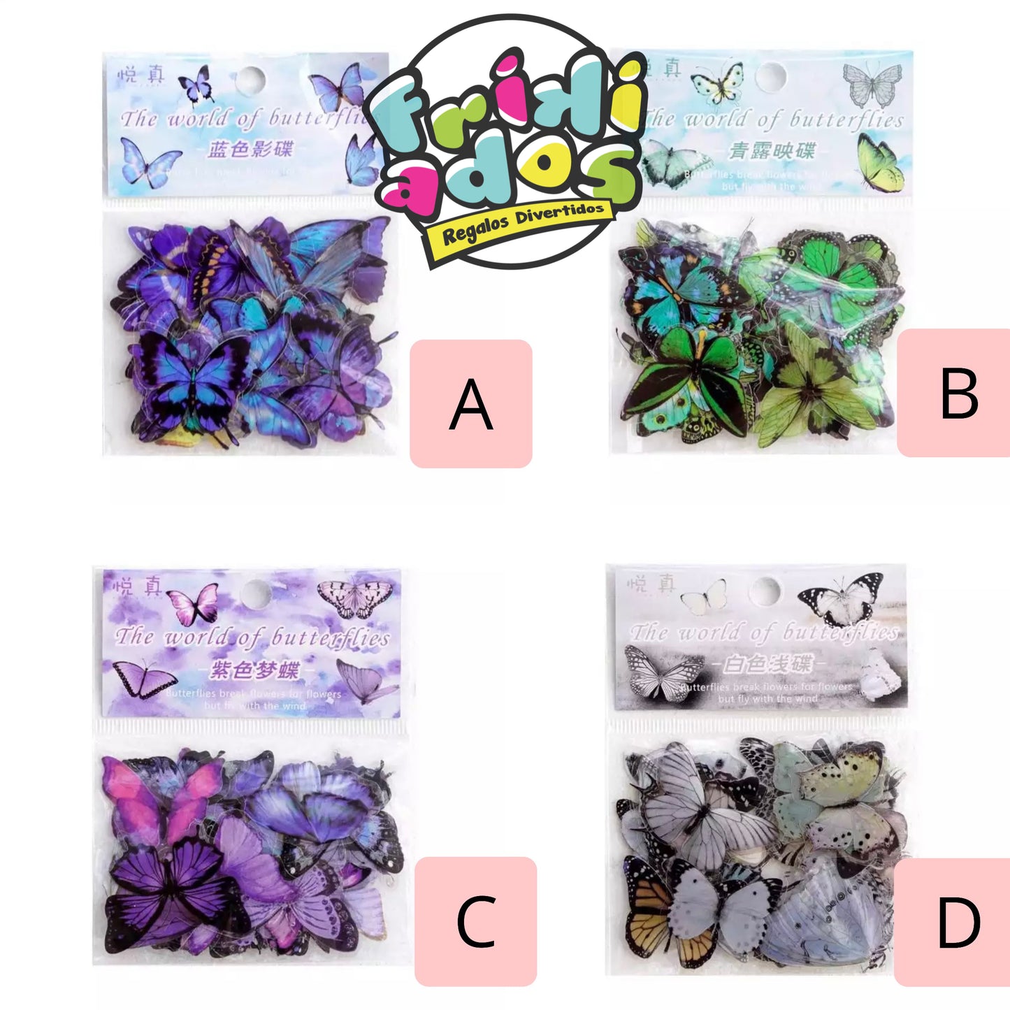 Set 40 Stickers “Mariposas”