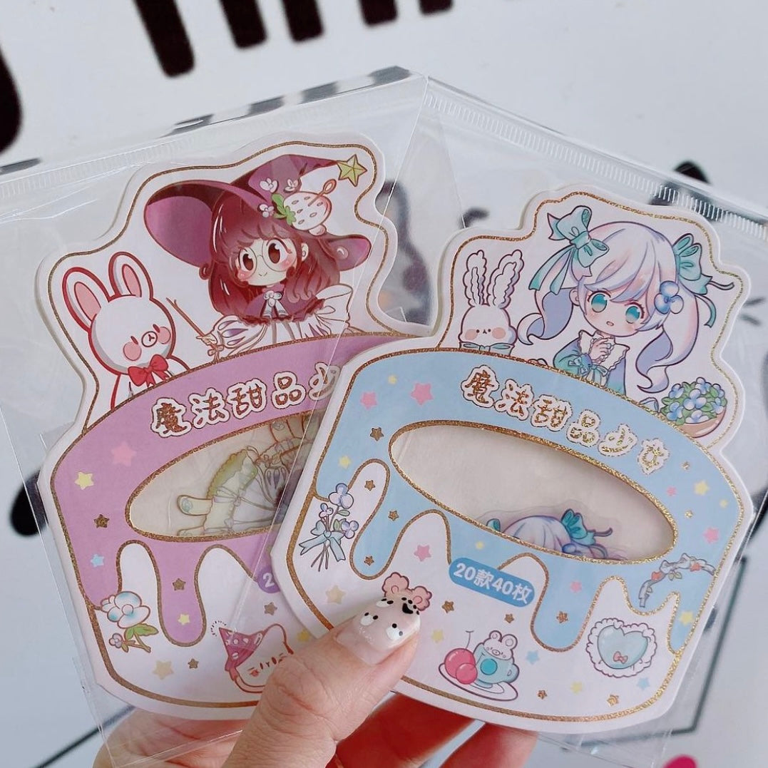 Set 40 stickers “Kawaii”