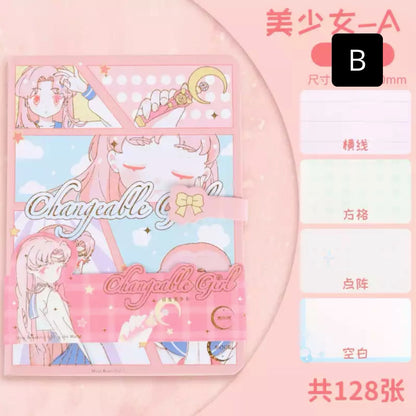 Planner “Sailor Moon”, 128 Hojas con Diseño, Tamaño A6