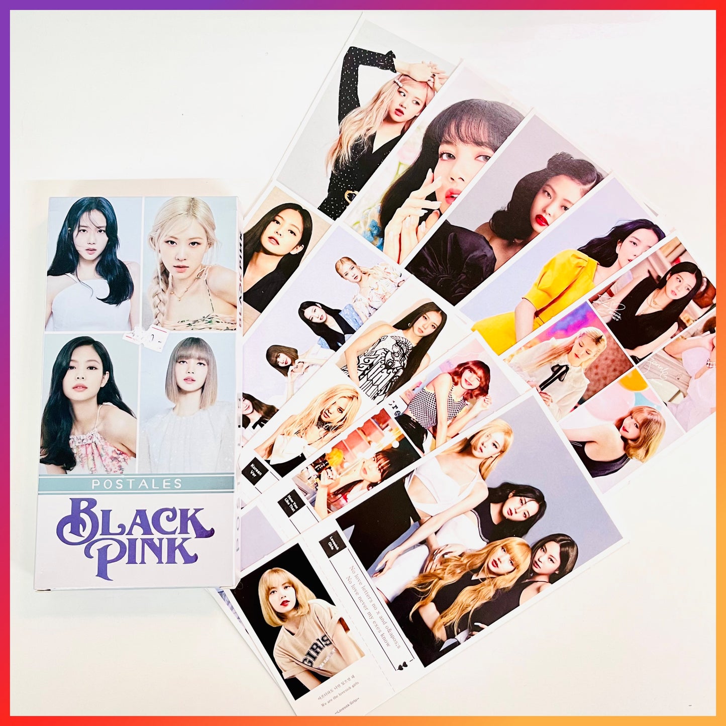 Set 30 PostCards + 30 LomoCards “Black Pink”