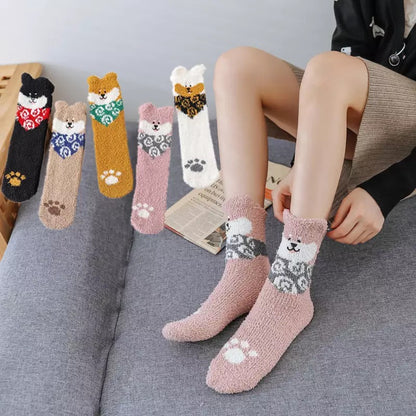 Calcetín invierno “Shiba Inu” (talla standard hasta el 41)