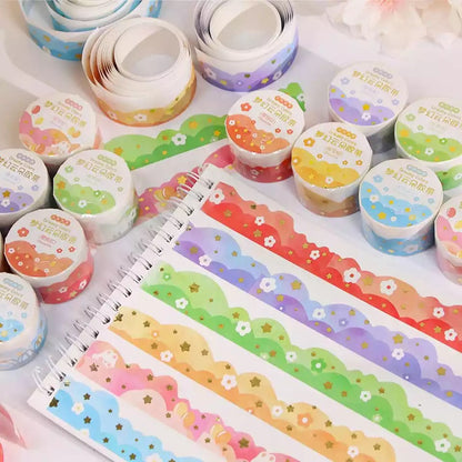 Washi Tape “Flores y Estrellas”. 2,5cmx3M